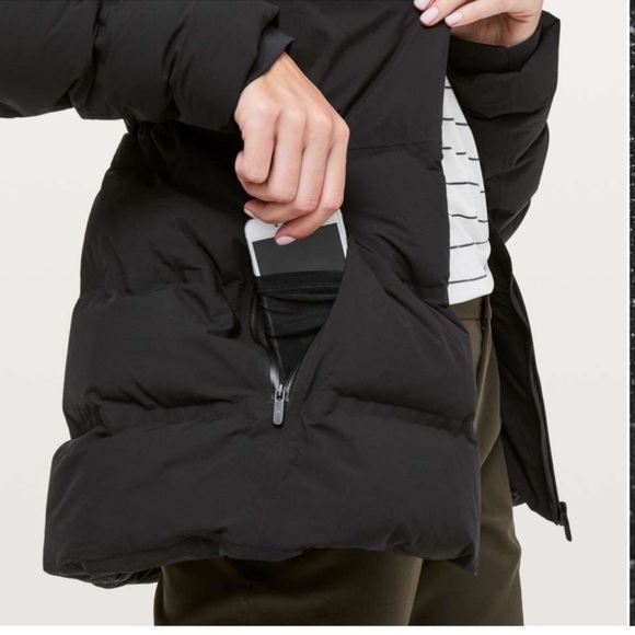 Lululemon Sleet Street Jacket, Black, Women’s Size 8